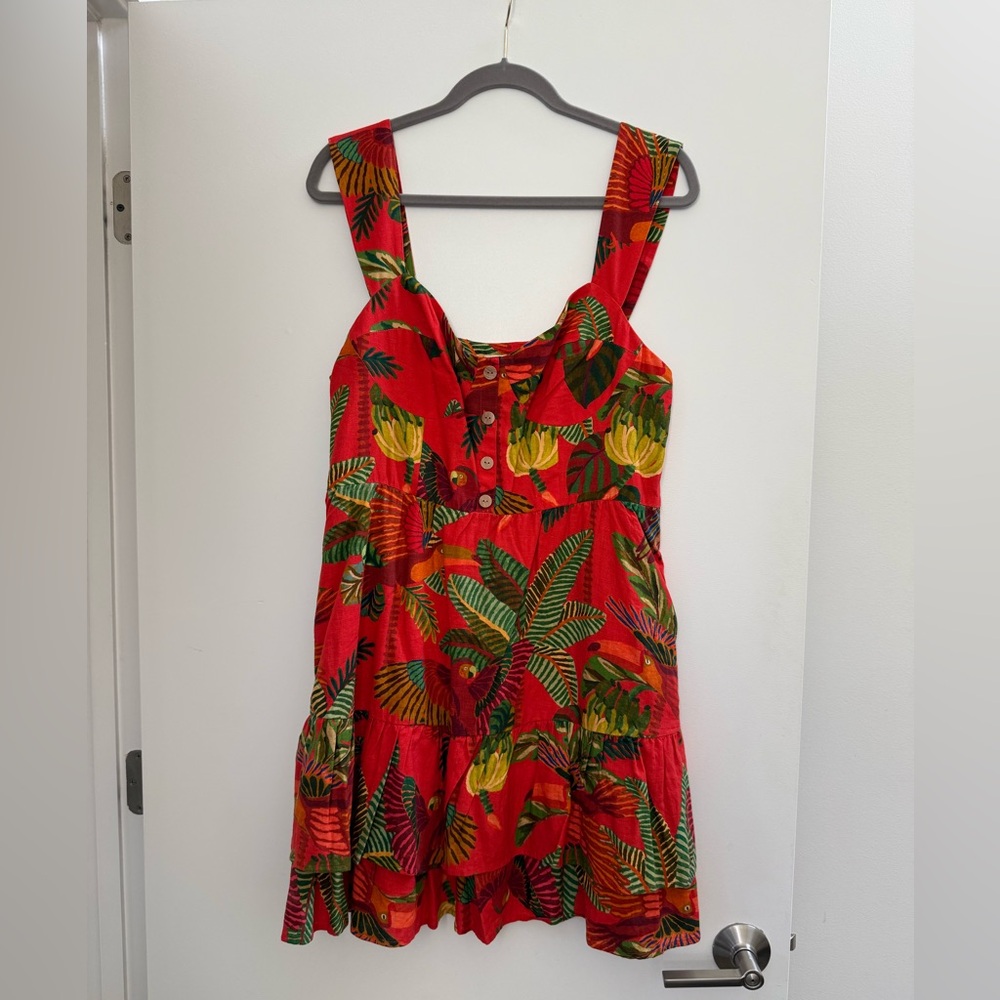 Farm Rio Red Mini Sundress